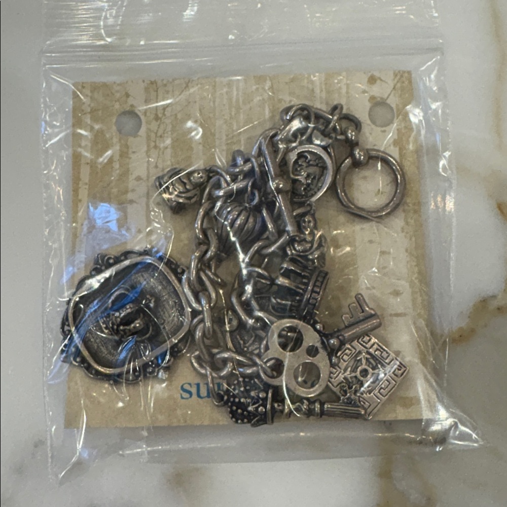 Sundance Catalog Chunky Sterling Silver Charm Bracelet—STUNNING!! 76 Grams—New! - Picture 11 of 11